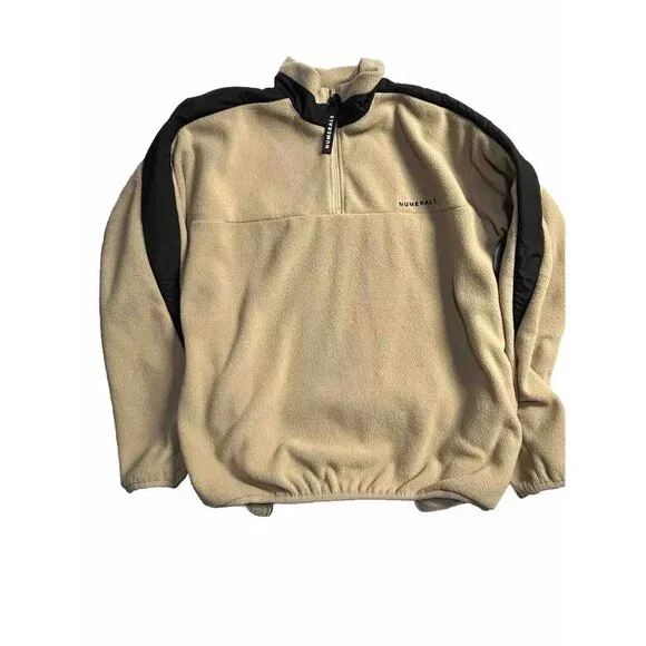 Numerals Urban Fit Beige Fleece Jacket Medium - Picture 6 of 15
